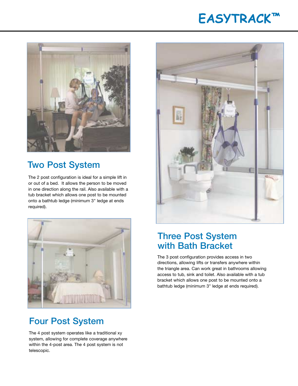 Easytrack | Sunrise Medical Voyager Portable Ceiling Lift System 98000 User Manual | Page 5 / 8