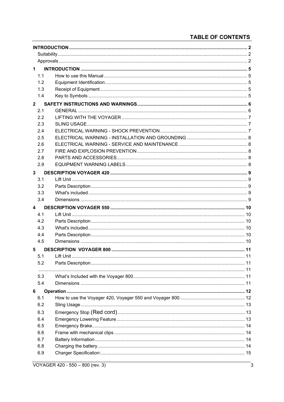 Sunrise Medical Series 550 User Manual | Page 3 / 26