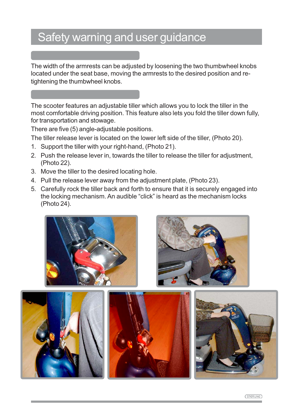 Safety warning and user guidance | Sunrise Medical SAPPHIRE 3 User Manual | Page 20 / 39