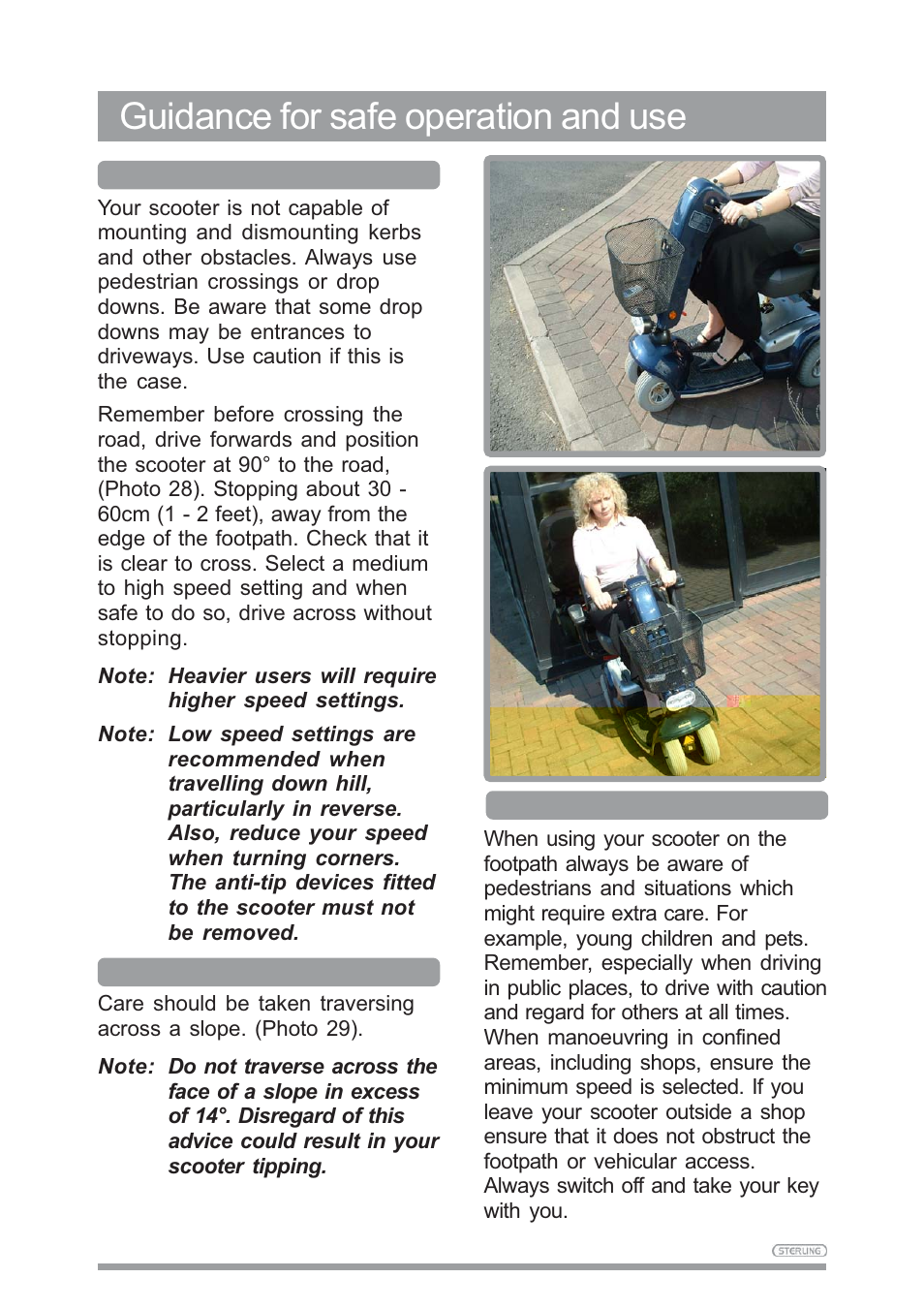 Guidance for safe operation and use | Sunrise Medical SAPPHIRE 3 User Manual | Page 26 / 39