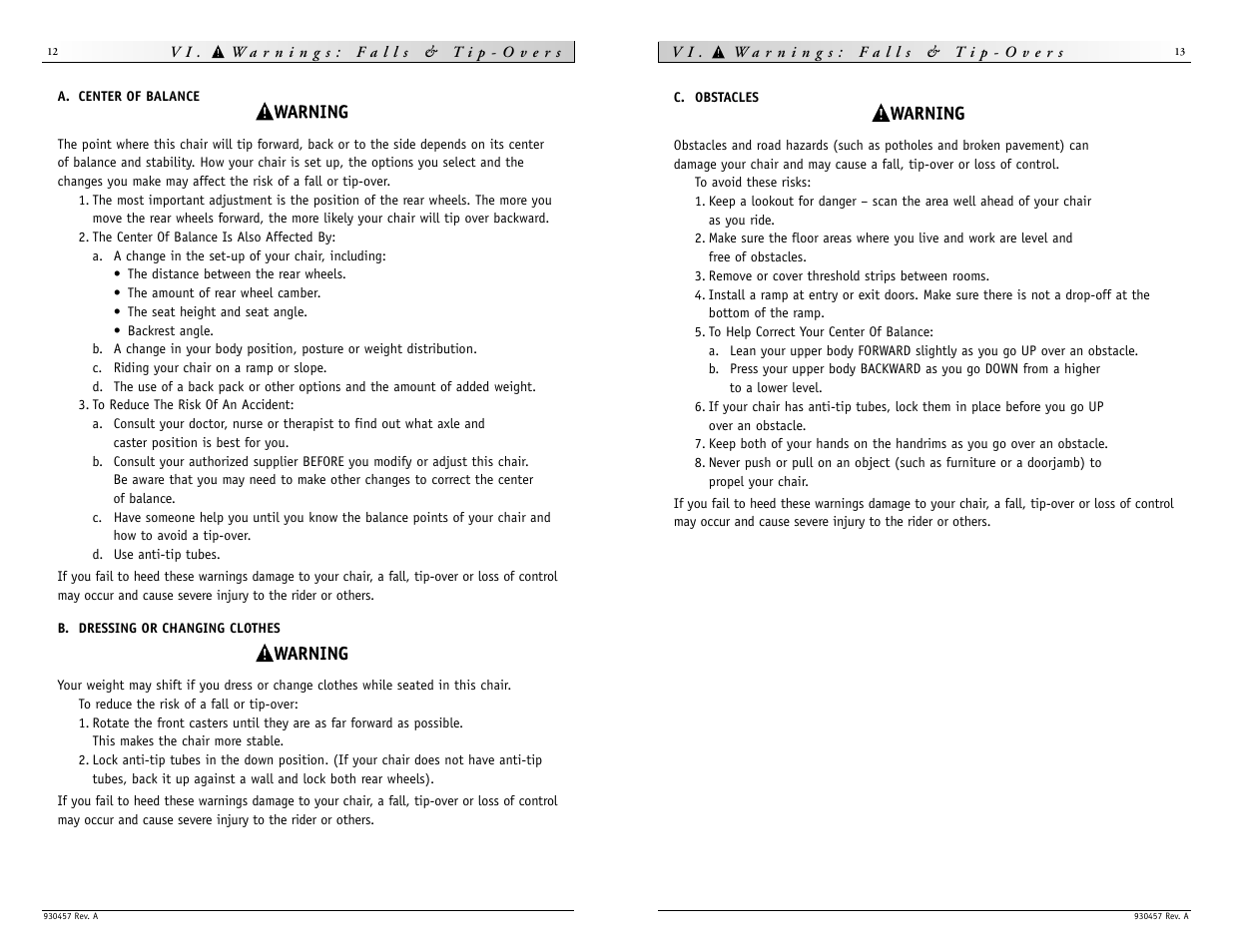 Sunrise Medical Quickie M6 User Manual | Page 7 / 21