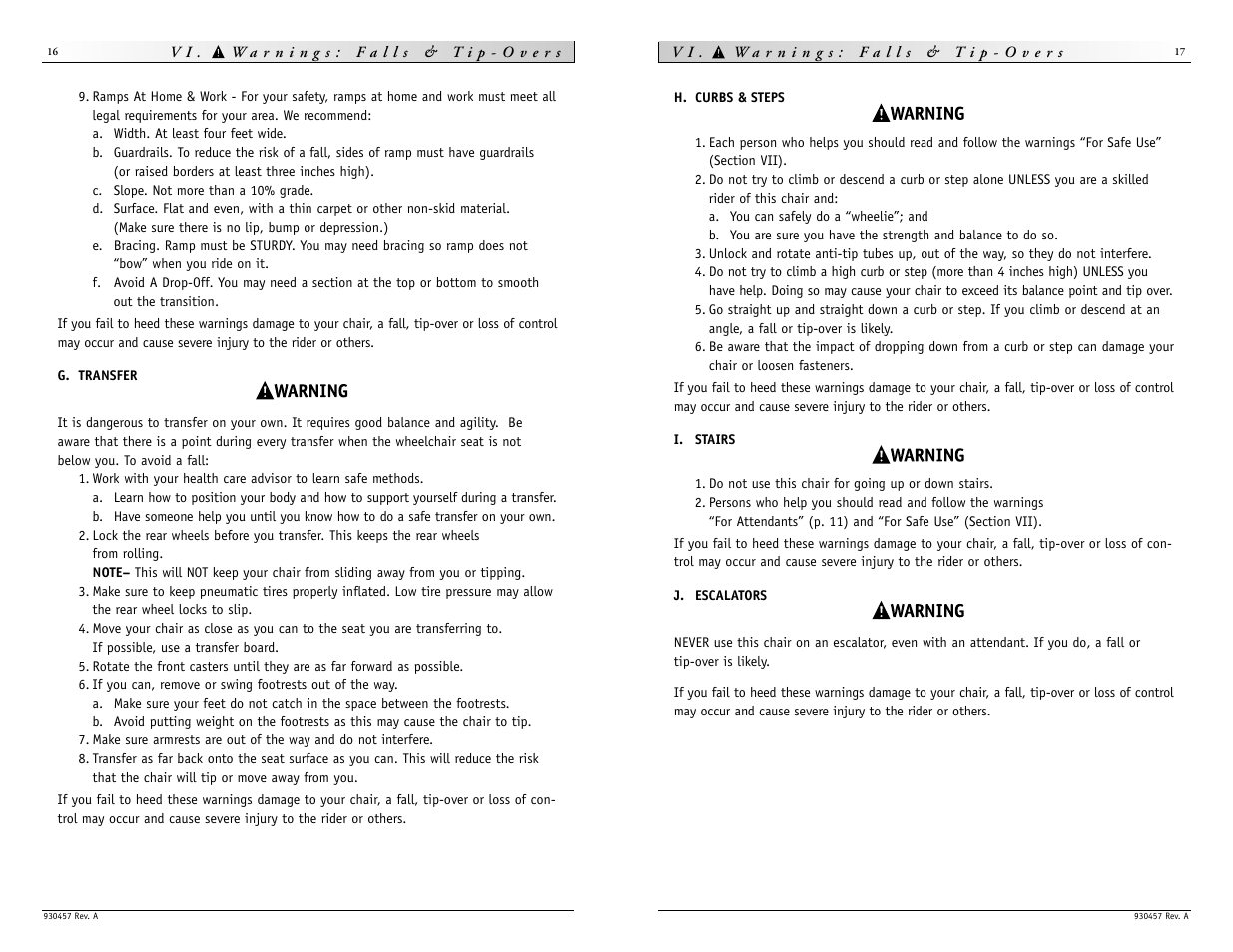 Sunrise Medical Quickie M6 User Manual | Page 9 / 21