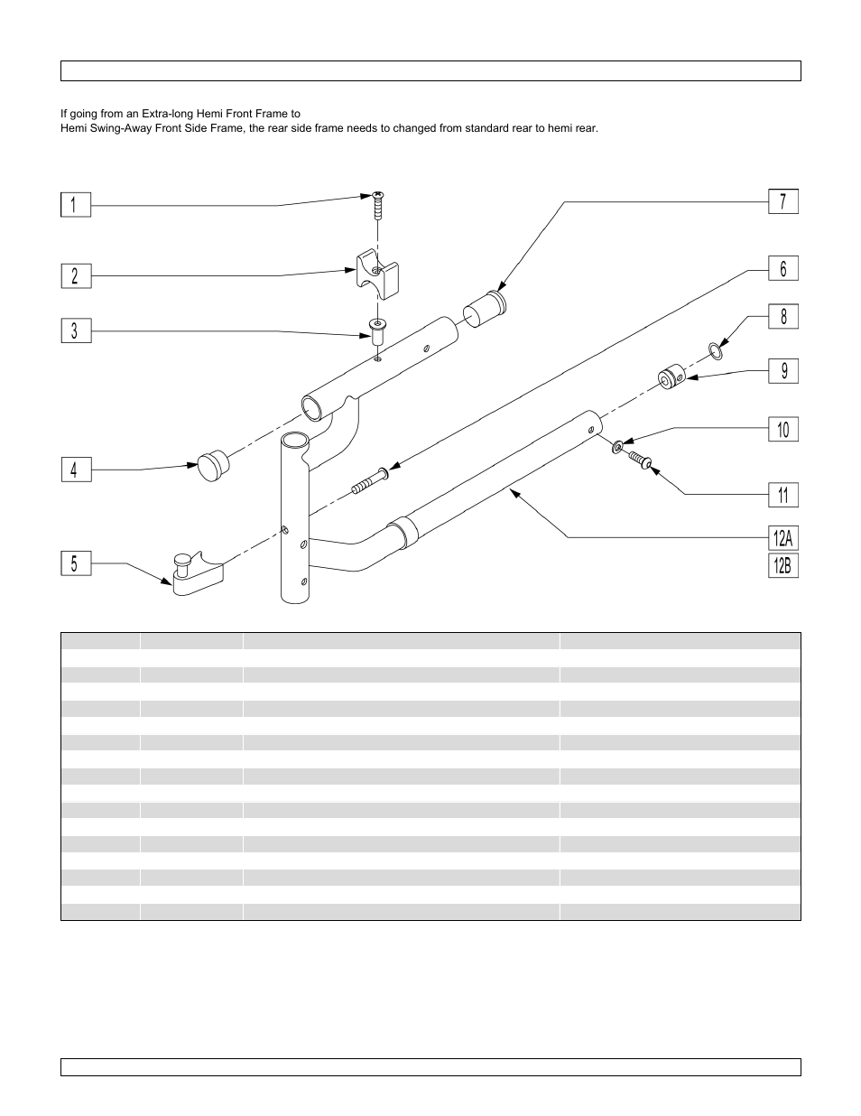 Q2 - hemi swing-away front side frame | Sunrise Medical One-Arm Drive Quickie 2 User Manual | Page 14 / 173