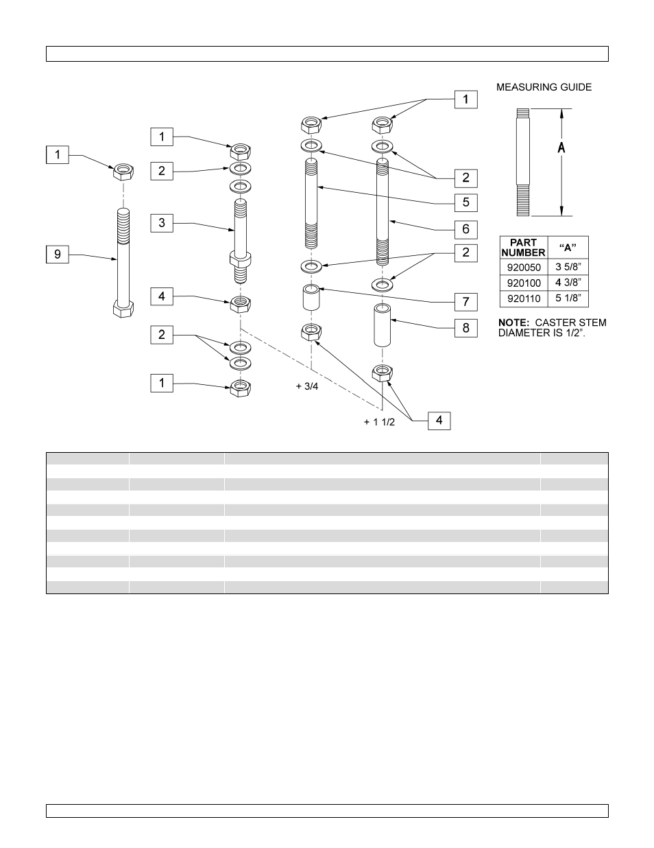 Caster stems | Sunrise Medical One-Arm Drive Quickie 2 User Manual | Page 32 / 173