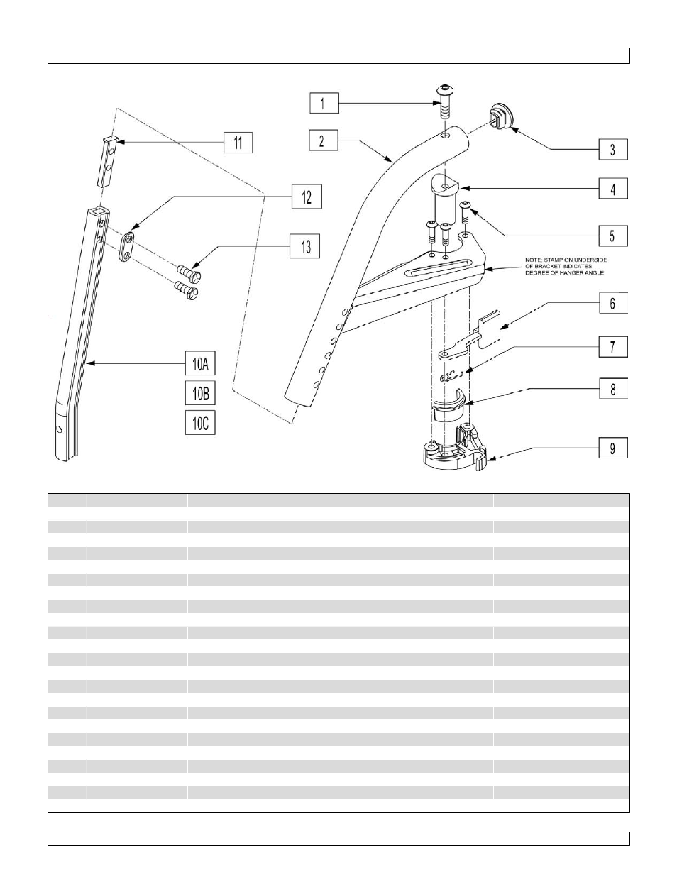 70 deg v swing-away hanger | Sunrise Medical One-Arm Drive Quickie 2 User Manual | Page 95 / 173