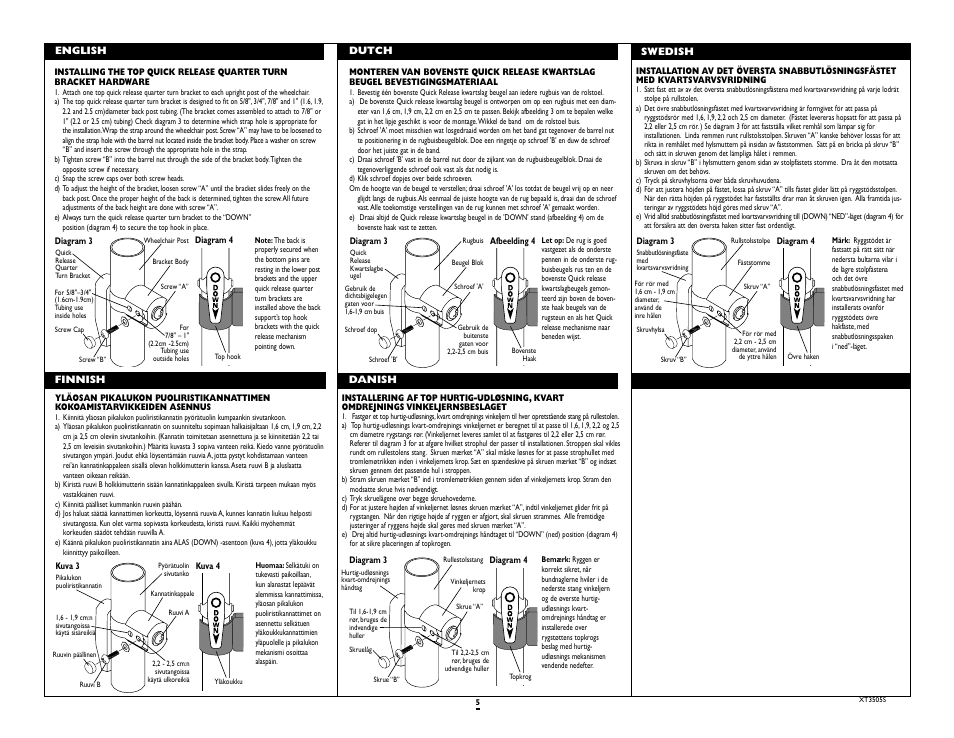 Sunrise Medical Jay Care Back 3500 Series User Manual | Page 5 / 10