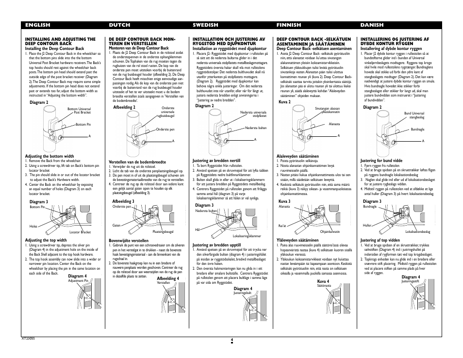 Sunrise Medical Jay J2 2300 SERIES User Manual | Page 4 / 12