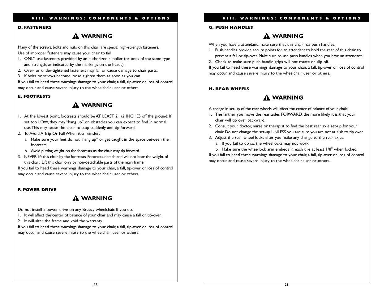 Sunrise Medical Wheelchair Breezy 150 User Manual | Page 12 / 21