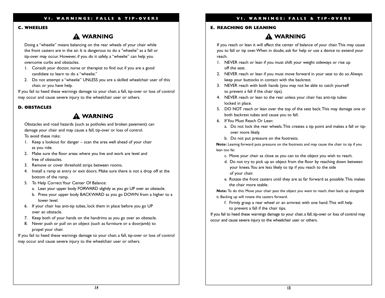 Sunrise Medical Wheelchair Breezy 150 User Manual | Page 8 / 21