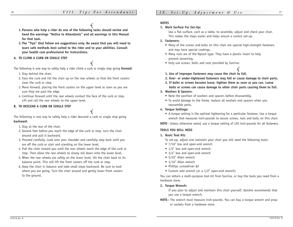 Sunrise Medical wheelchair Z-500 User Manual | Page 14 / 26