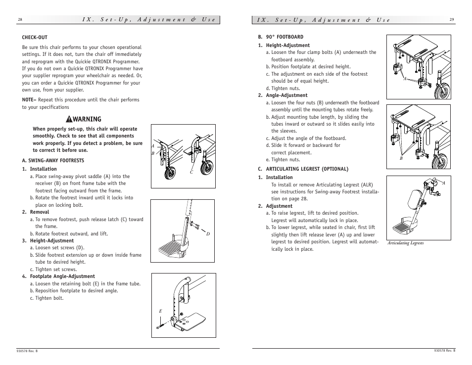 Sunrise Medical wheelchair Z-500 User Manual | Page 15 / 26