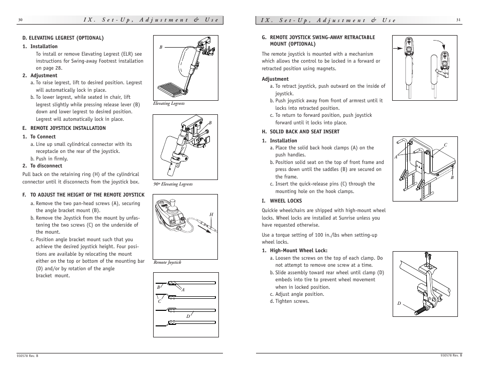 Sunrise Medical wheelchair Z-500 User Manual | Page 16 / 26