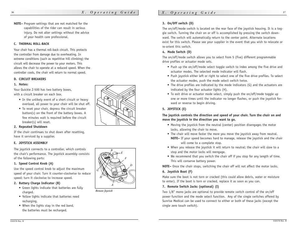 Sunrise Medical wheelchair Z-500 User Manual | Page 19 / 26