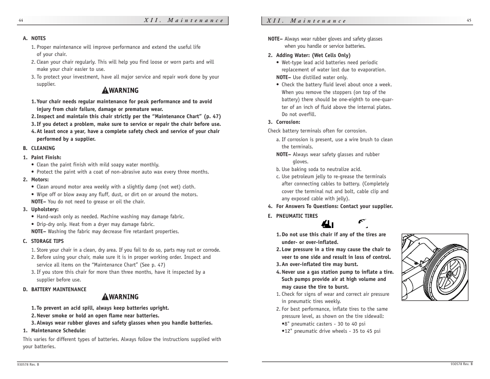 Sunrise Medical wheelchair Z-500 User Manual | Page 23 / 26