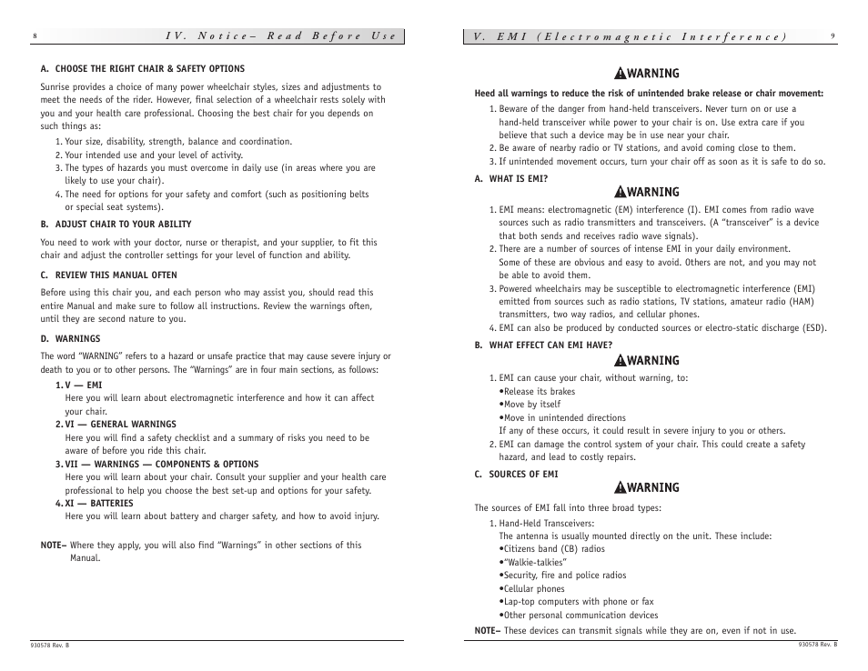 Sunrise Medical wheelchair Z-500 User Manual | Page 5 / 26