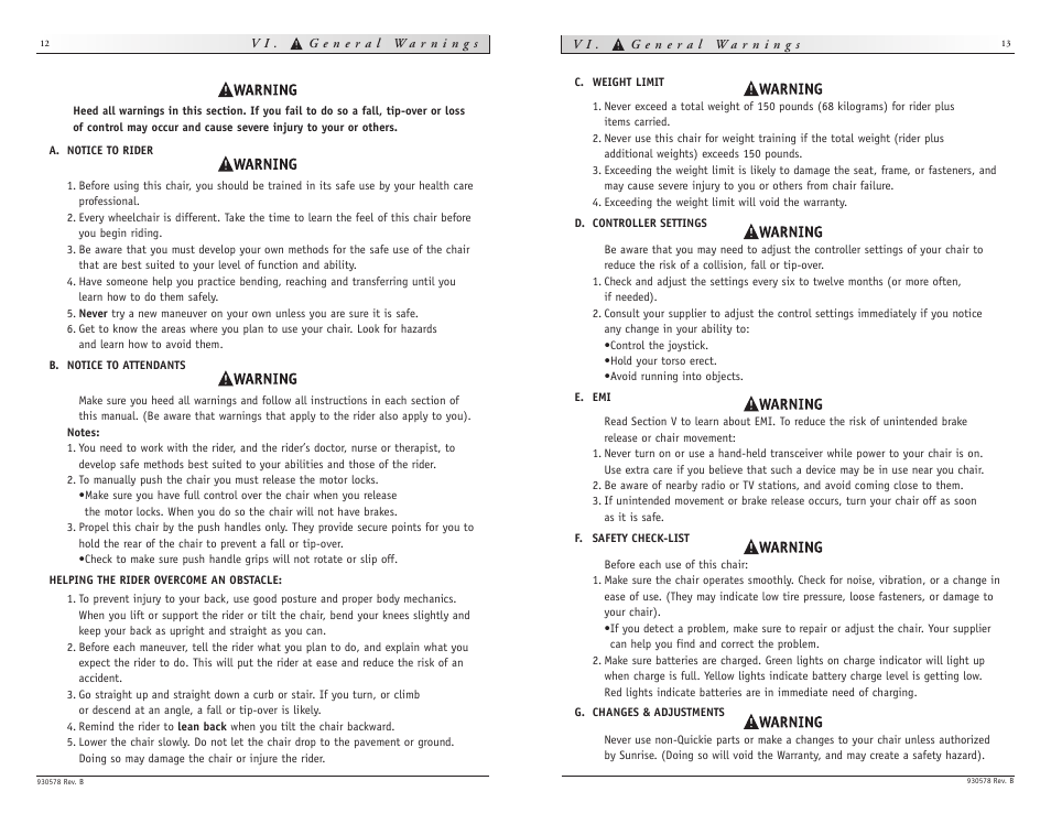 Sunrise Medical wheelchair Z-500 User Manual | Page 7 / 26