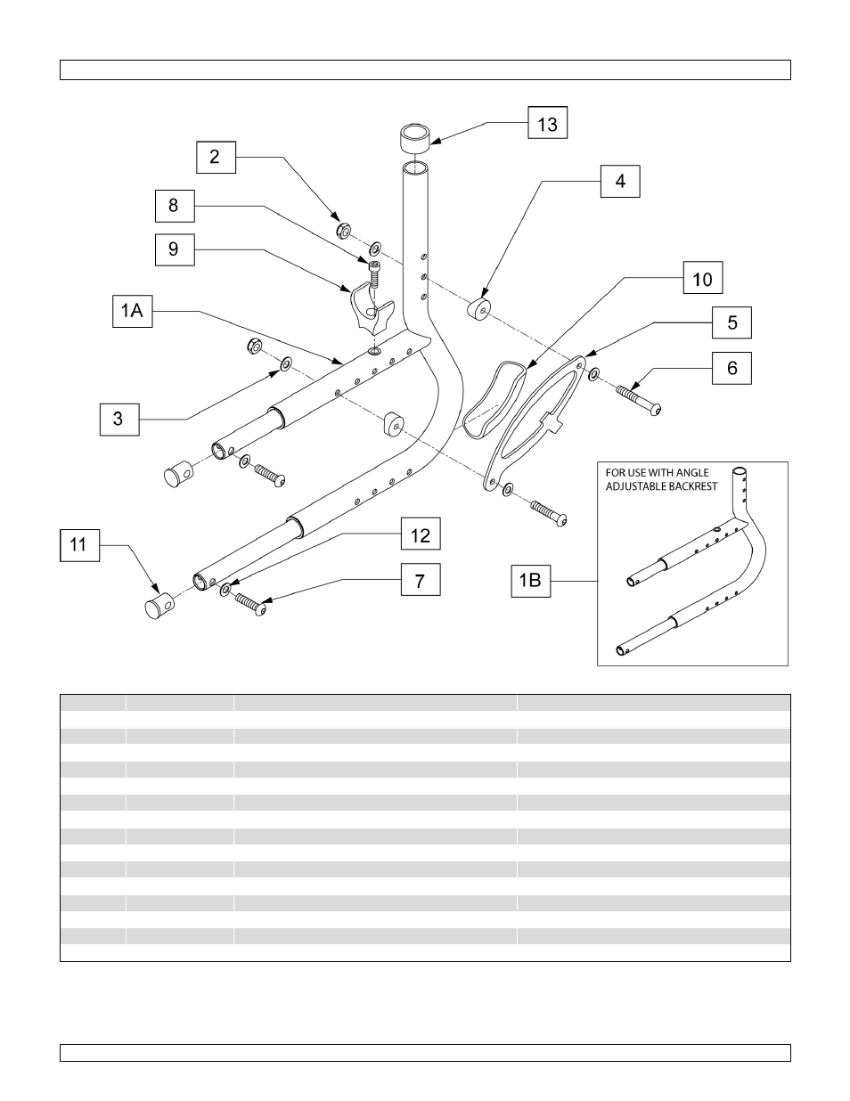 Rear side frame | Sunrise Medical Wheelchair Quickie 2 Lite User Manual | Page 7 / 127