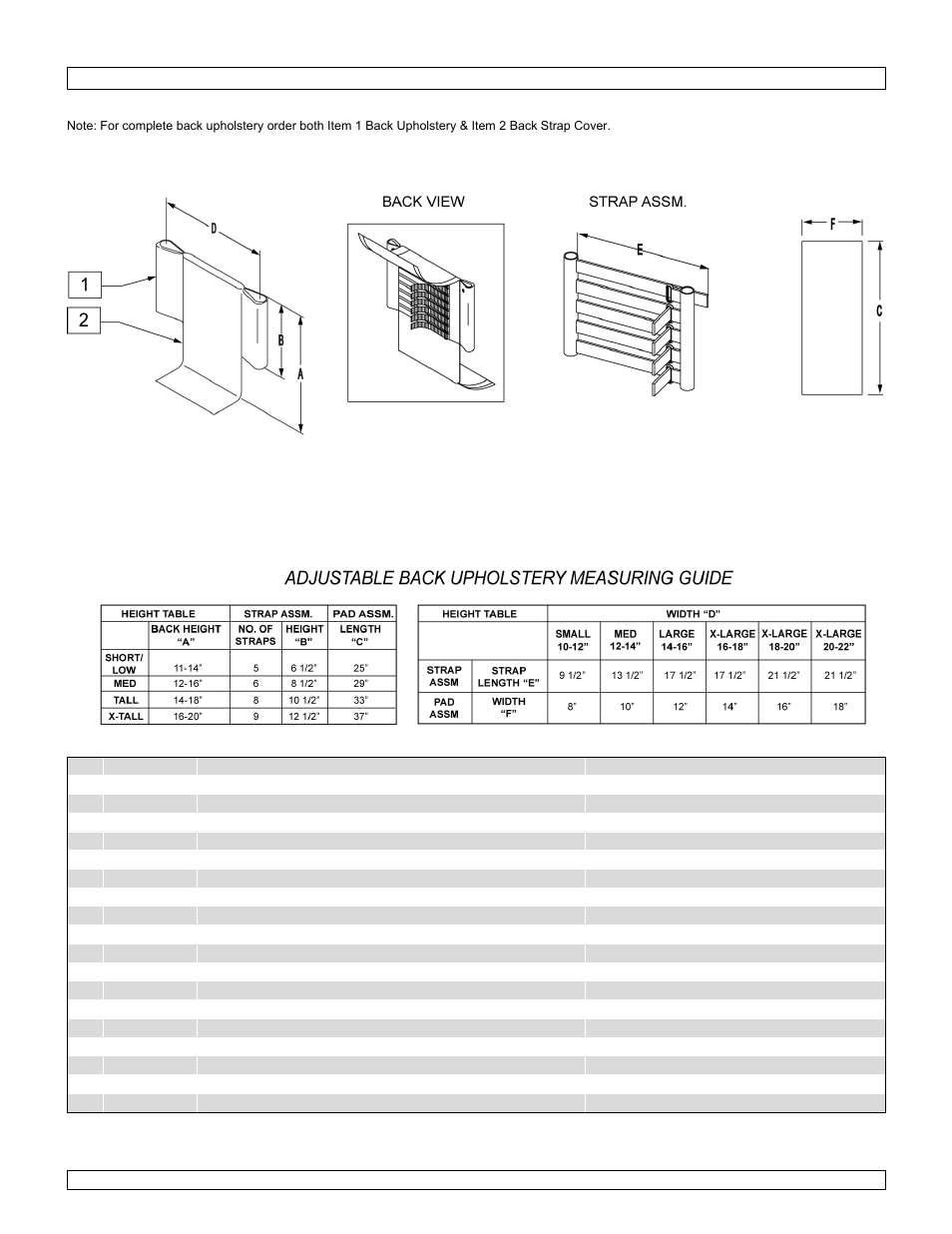 Adjustable back upholstery | Sunrise Medical Wheelchair Quickie 2 Lite User Manual | Page 95 / 127