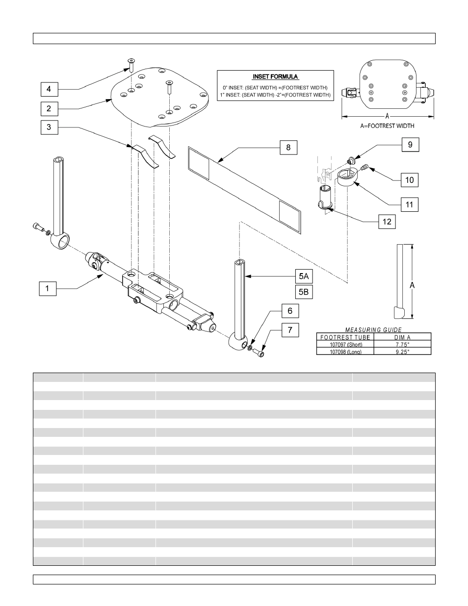 Autofold footrest assm | Sunrise Medical Wheelchair Quickie 2 Lite User Manual | Page 99 / 127