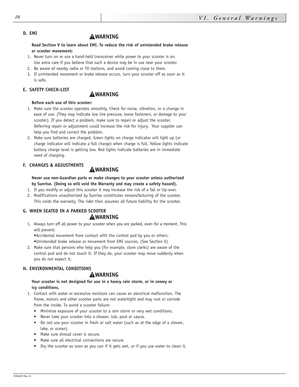 Sunrise Medical Trek 3 User Manual | Page 10 / 31