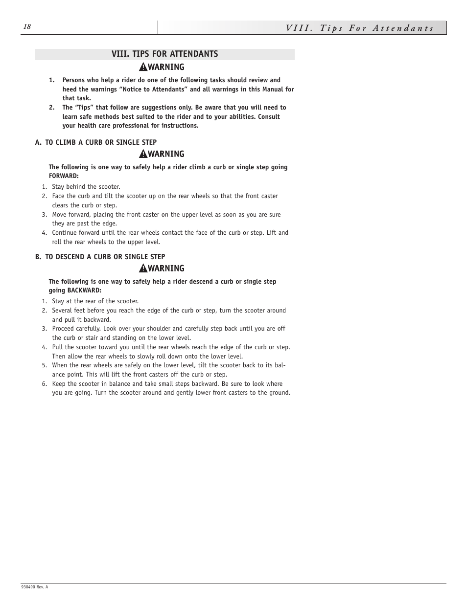 Sunrise Medical Trek 3 User Manual | Page 18 / 31