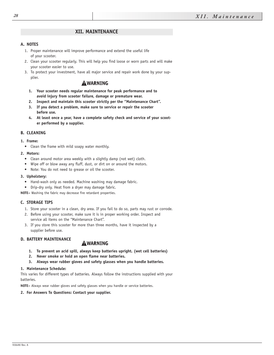 Sunrise Medical Trek 3 User Manual | Page 28 / 31
