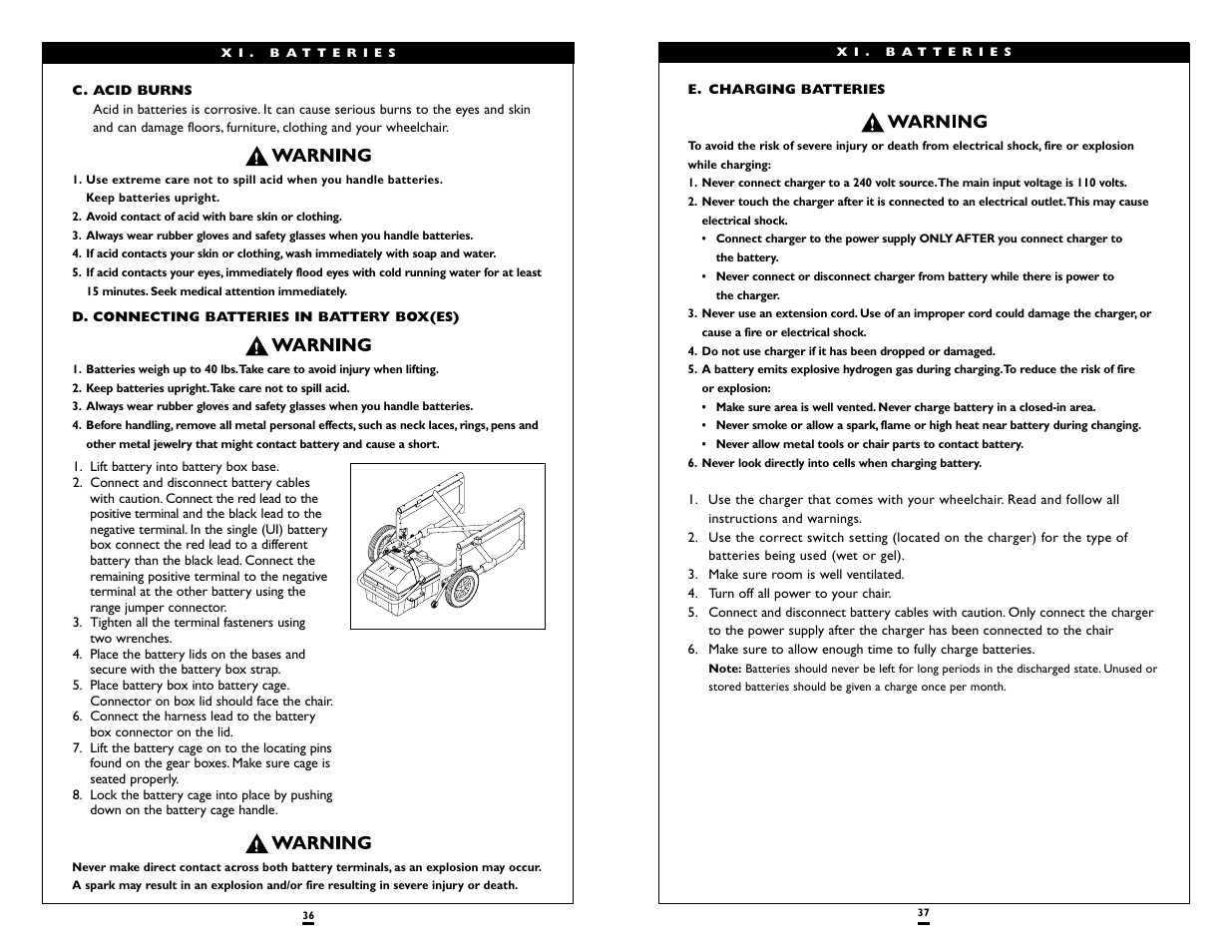 Sunrise Medical Wheelchair Quickie P120 User Manual | Page 19 / 23