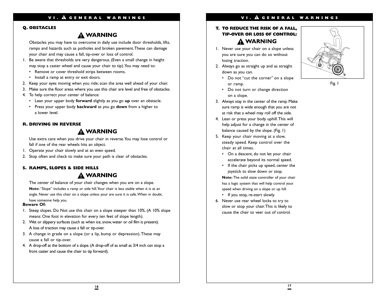 Sunrise Medical Wheelchair Quickie P120 User Manual | Page 9 / 23