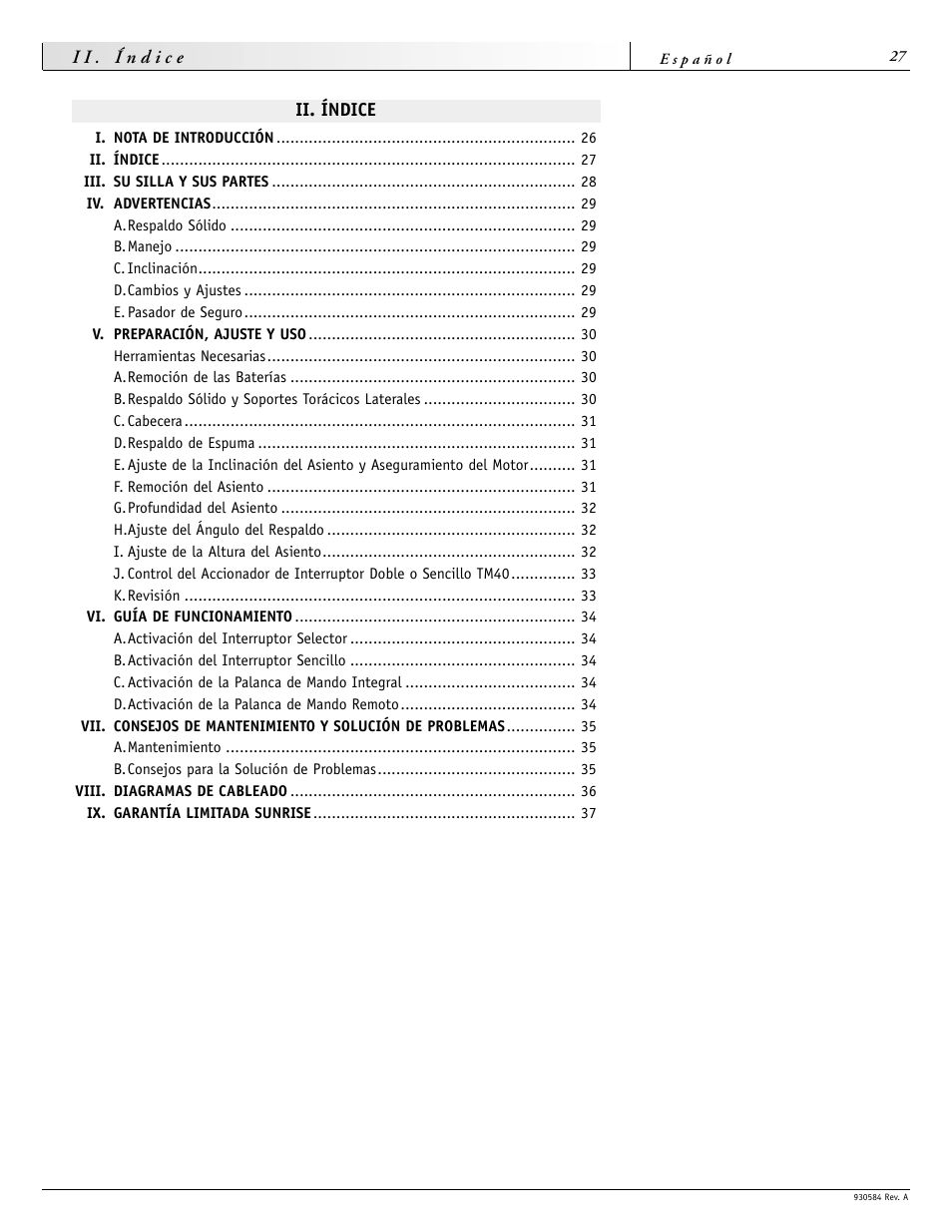 Sunrise Medical FREESTYLE M11 User Manual | Page 27 / 40