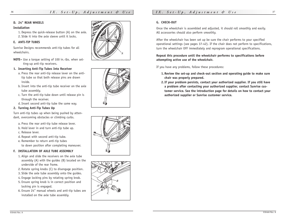 Sunrise Medical Quickie P-222 User Manual | Page 19 / 29