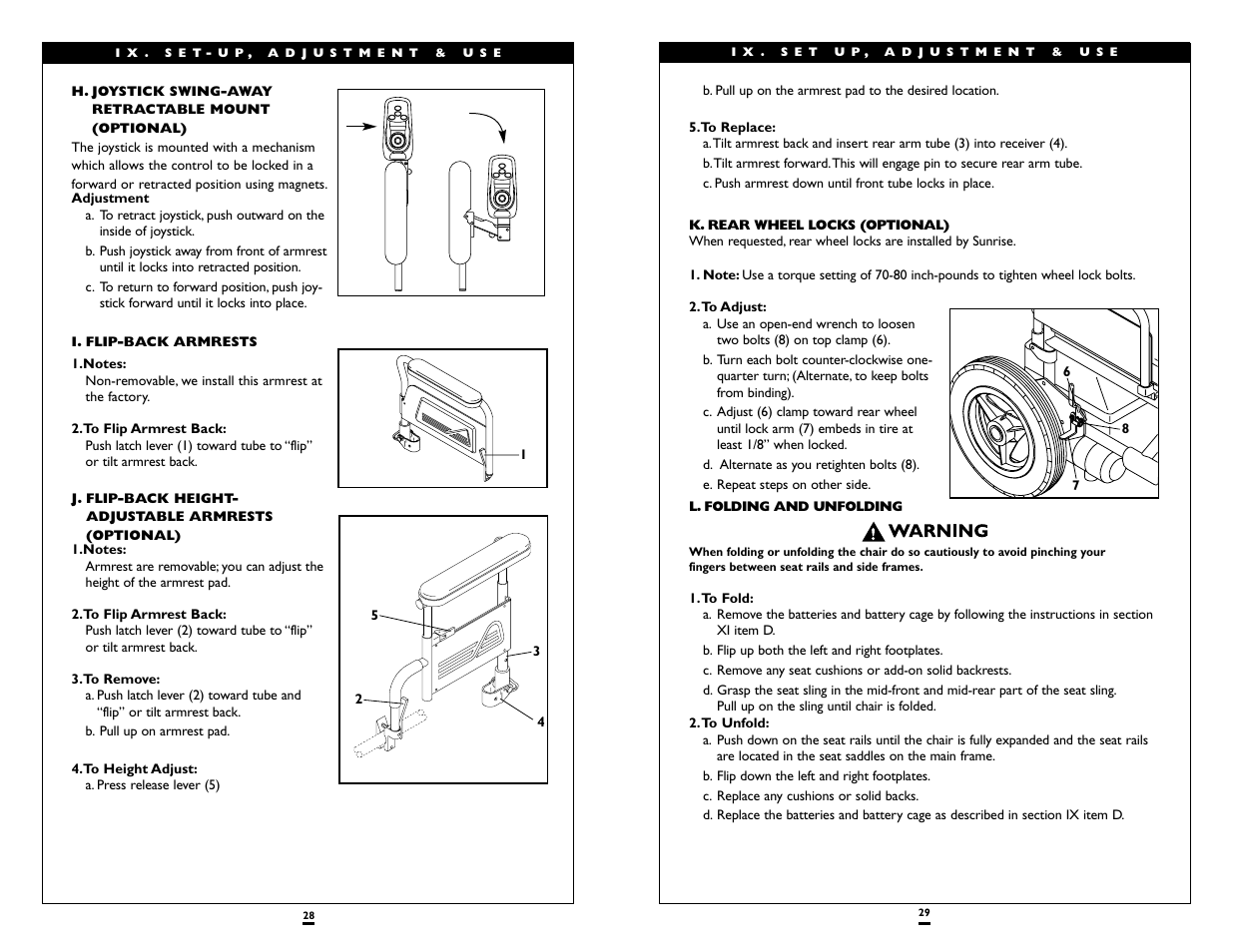 Sunrise Medical Wheelchair Quickie V-121 User Manual | Page 15 / 23