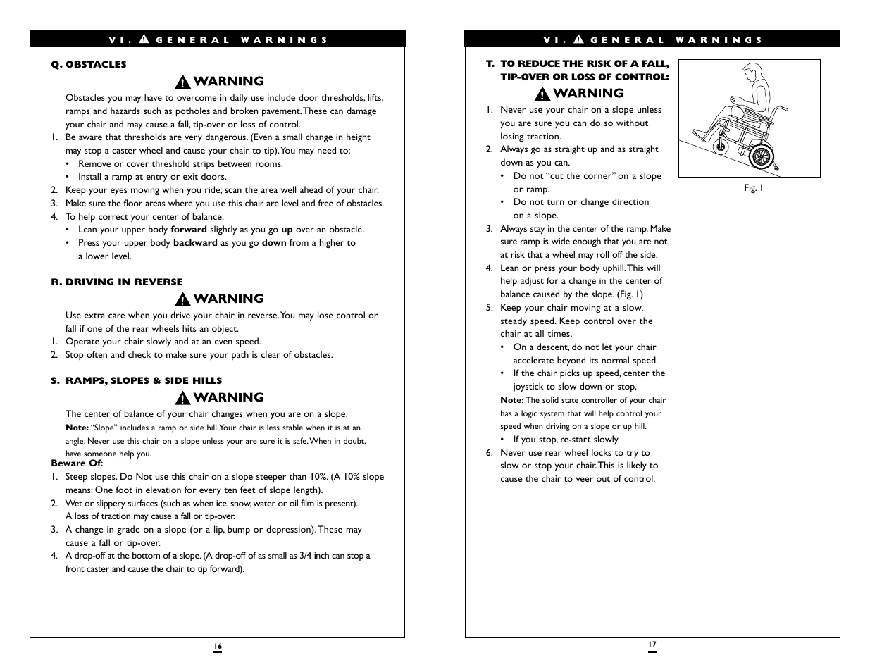 Sunrise Medical Wheelchair Quickie V-121 User Manual | Page 9 / 23