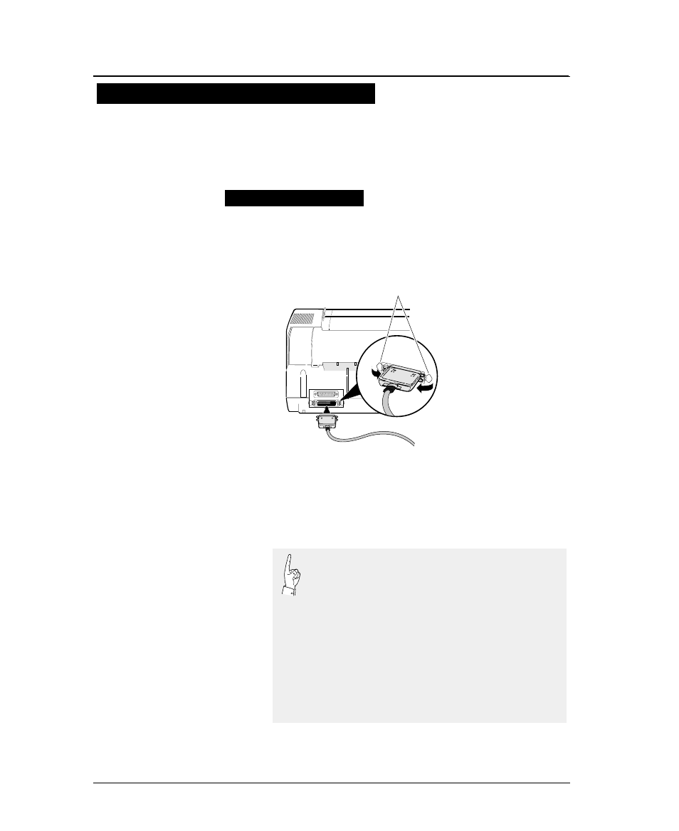 Connecting the printer to, The computer, Parallel interface | Connecting the printer to the computer | Seiko FB-900 User Manual | Page 51 / 243