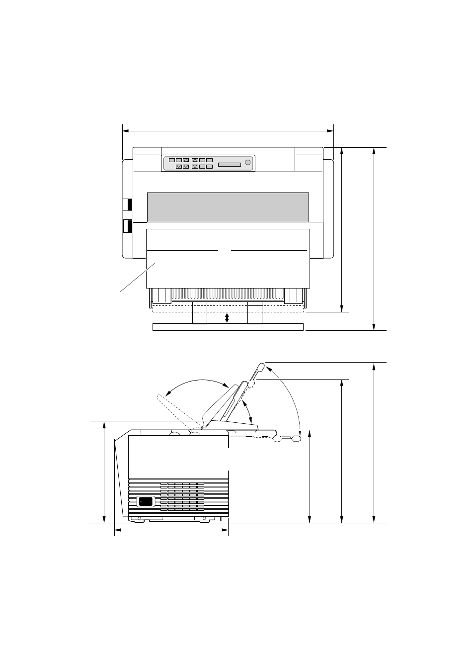 Physical dimension(model b), 9physical dimension(model b) | Seiko BX-900 User Manual | Page 17 / 146