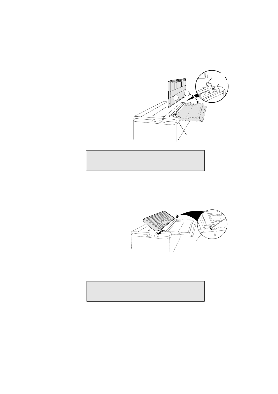 Setting up, Installing the paper rack, Installing the sound seal cover | Seiko BX-900 User Manual | Page 18 / 146