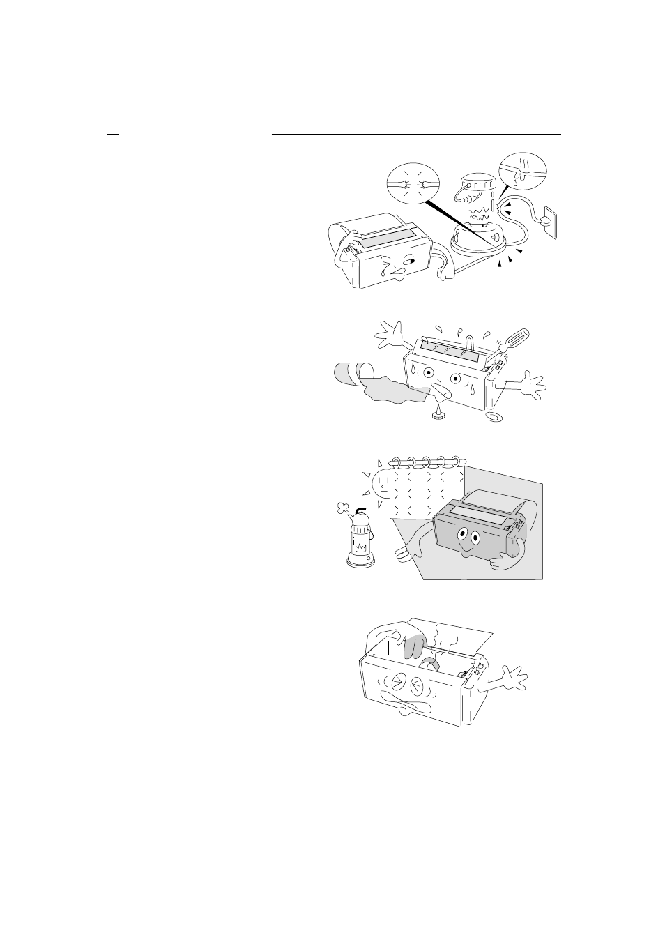 Caution for use, Power source, Foreign matter and water | Installation environment, Operating condition, Power sourc e | Seiko BX-900 User Manual | Page 8 / 146