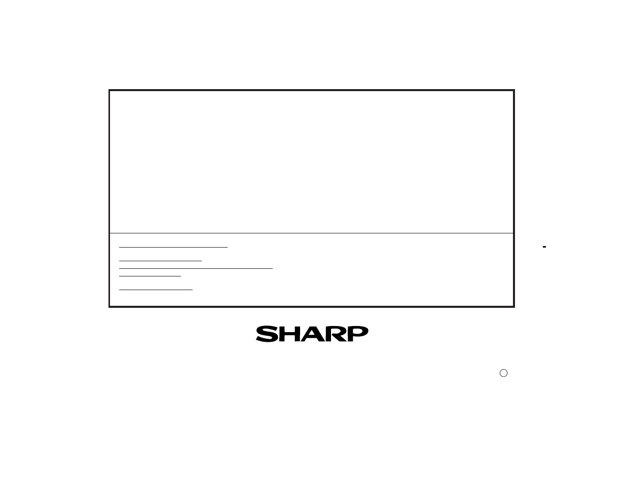 Consumer limited warranty | Sharp XL-ES50 User Manual | Page 31 / 31