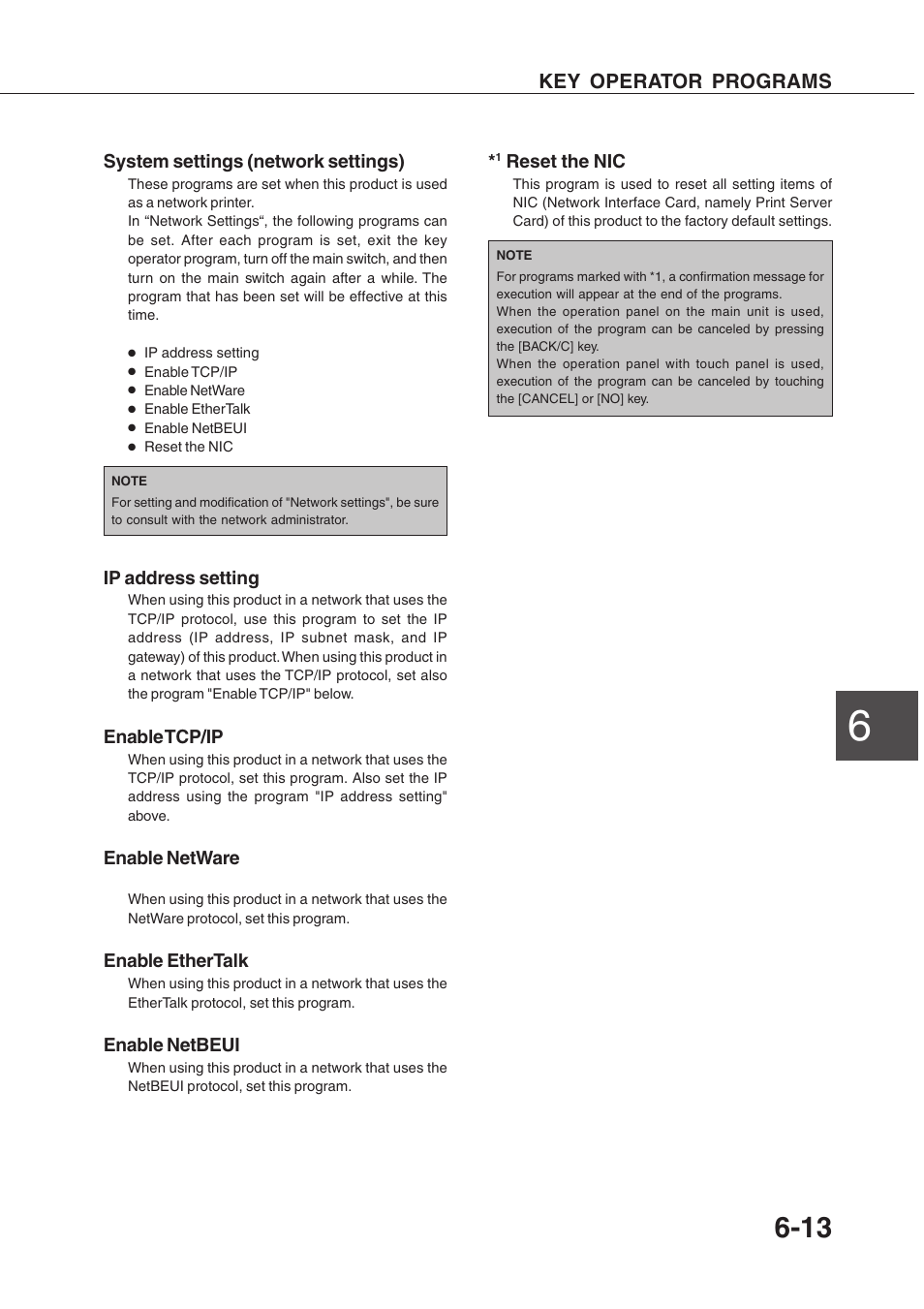 Key operator programs | Sharp AR-P350 User Manual | Page 109 / 118