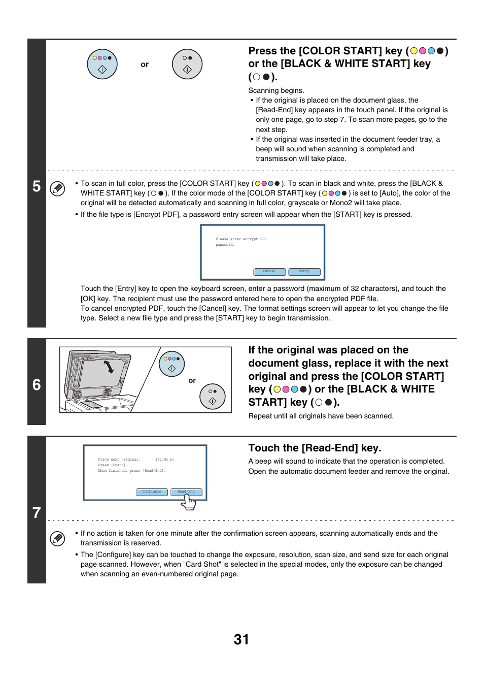 Touch the [read-end] key | Sharp MX-7001 User Manual | Page 391 / 710