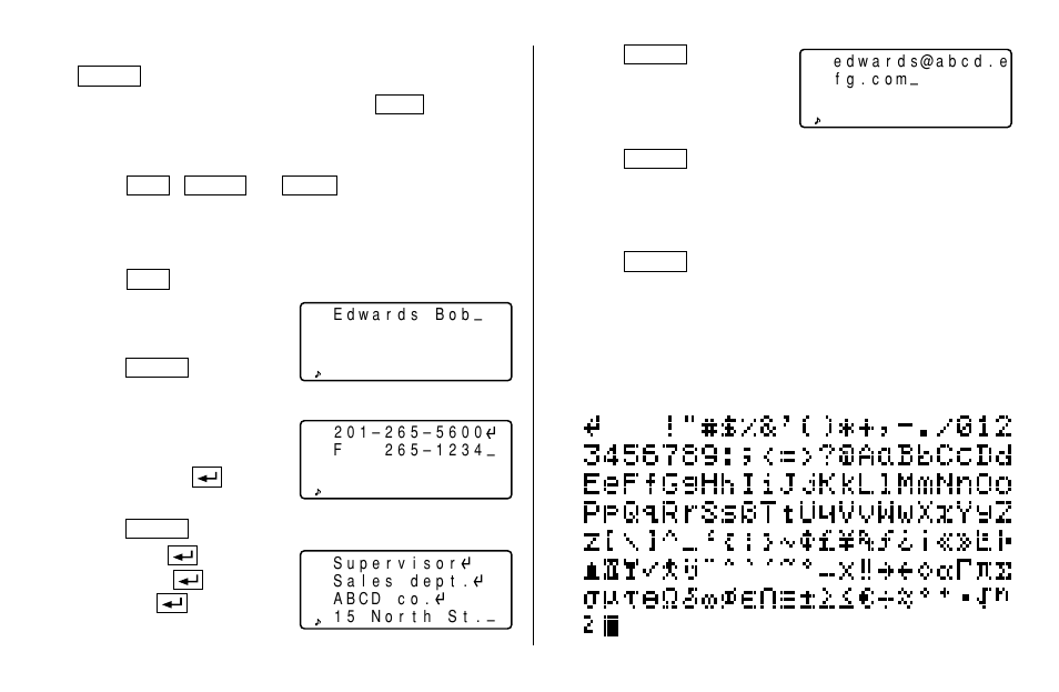 Space, Storing telephone listings | Sharp Electronic Organizer El-6850 User Manual | Page 12 / 40