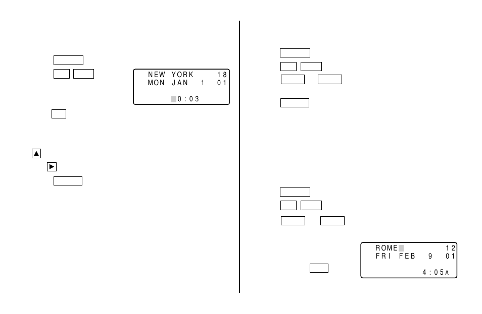 Using the world clock, Registering a city name not found in the list | Sharp Electronic Organizer El-6850 User Manual | Page 9 / 40