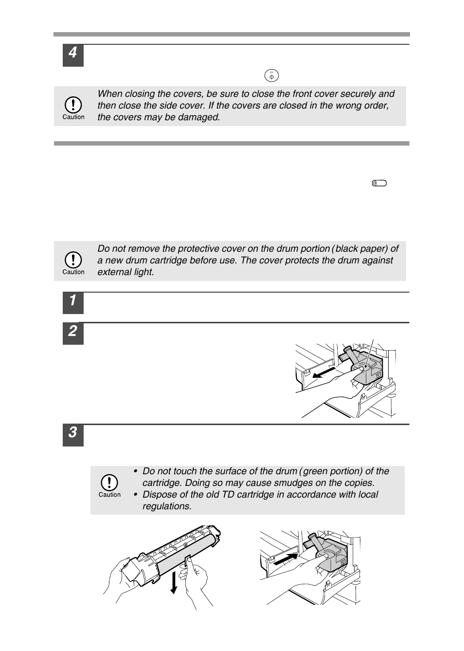 Drum cartridge replacement | Sharp AL-1456 User Manual | Page 60 / 88
