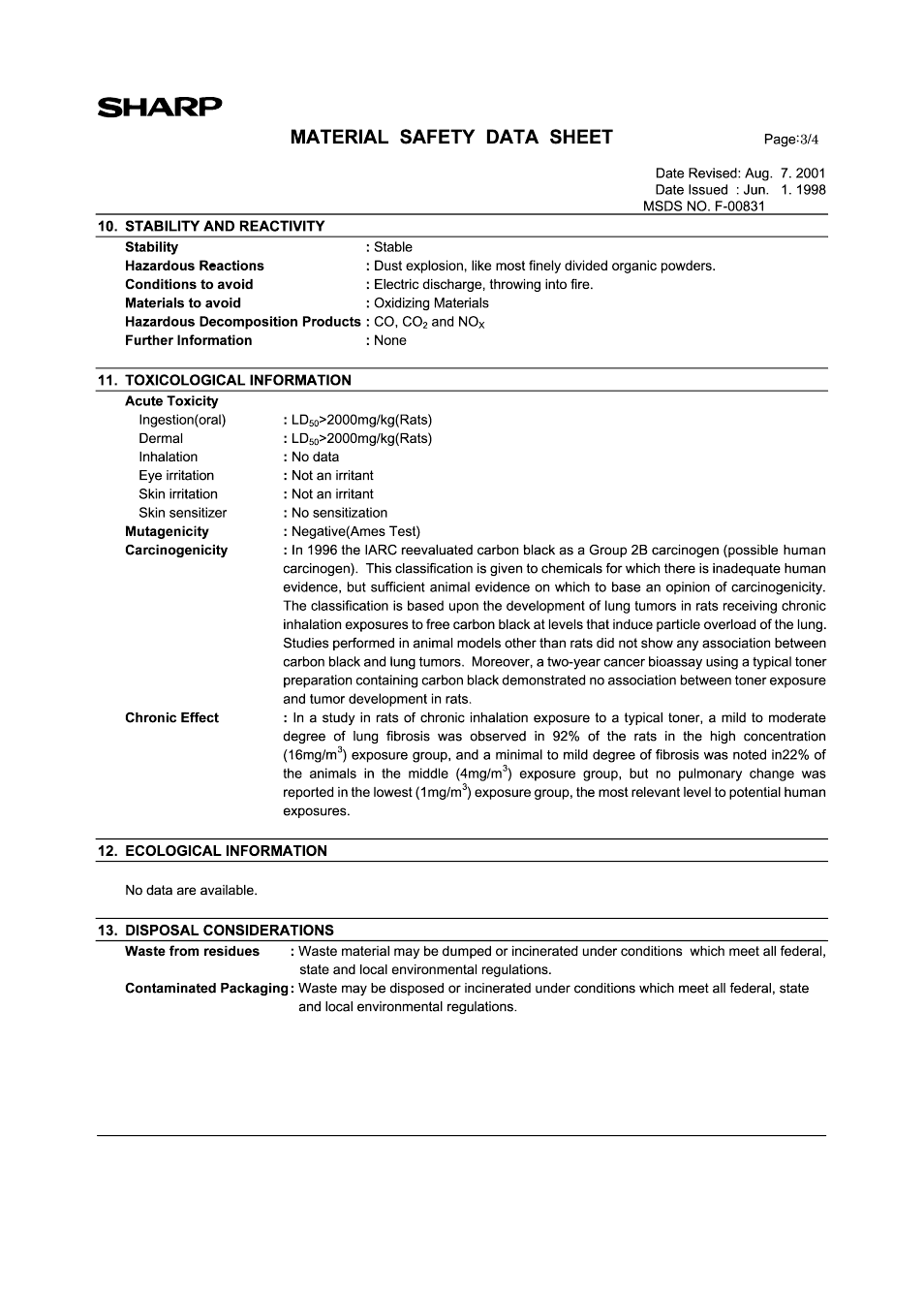 Sharp AL-1456 User Manual | Page 81 / 88