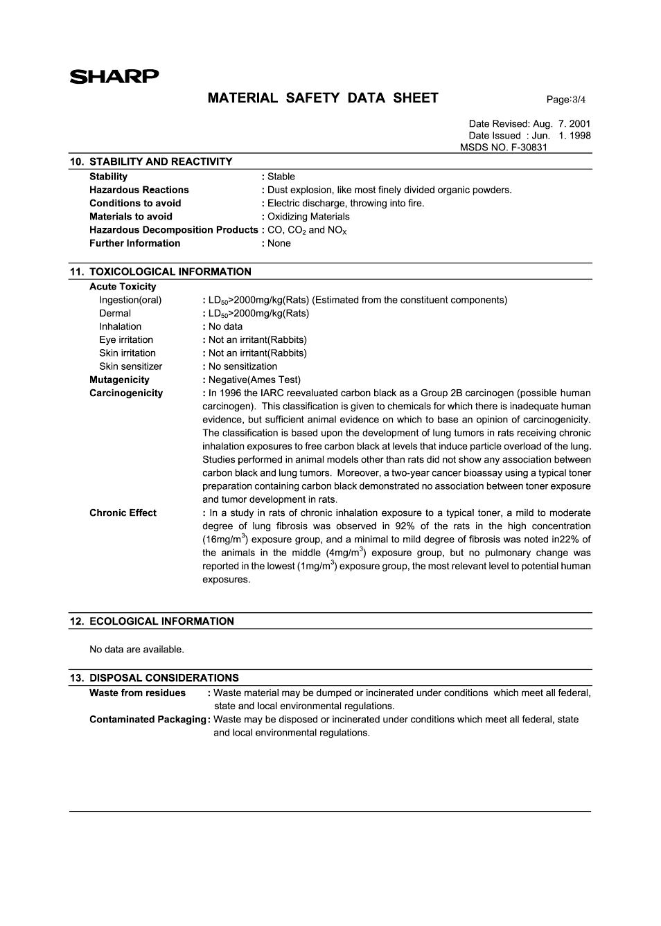 Sharp AL-1456 User Manual | Page 85 / 88