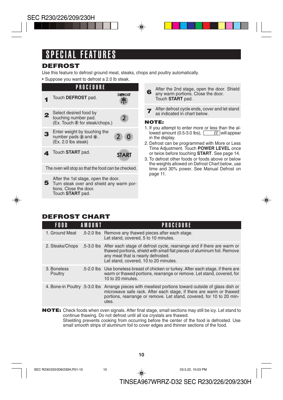 Sharp 209H User Manual | Page 12 / 24