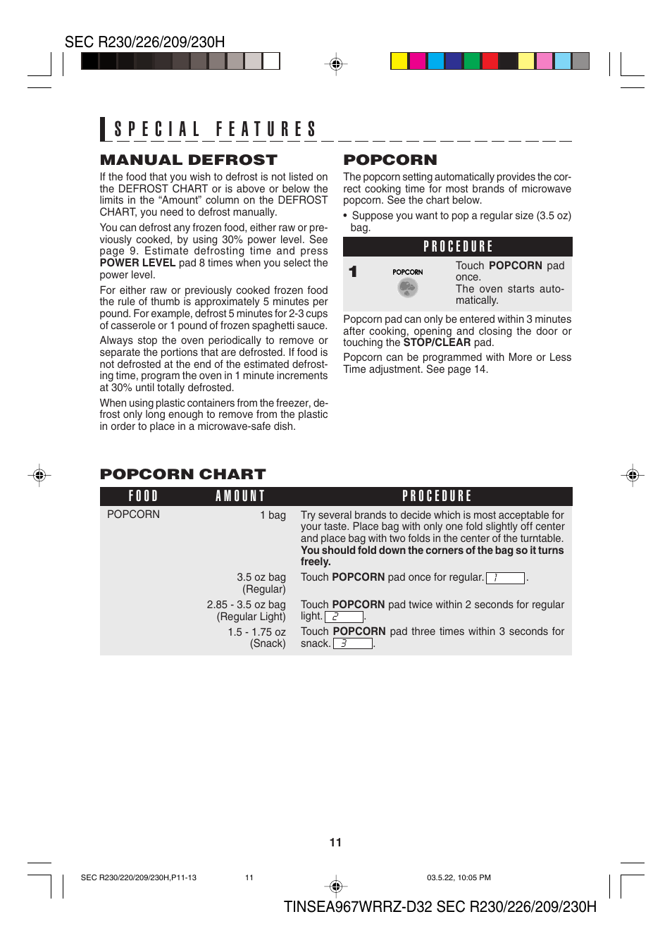 Sharp 209H User Manual | Page 13 / 24
