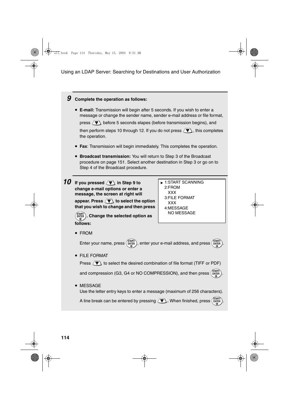 Sharp FODC525 User Manual | Page 116 / 248