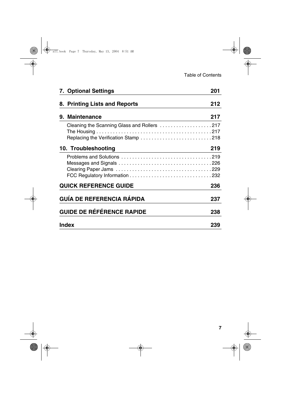 Sharp FODC525 User Manual | Page 9 / 248