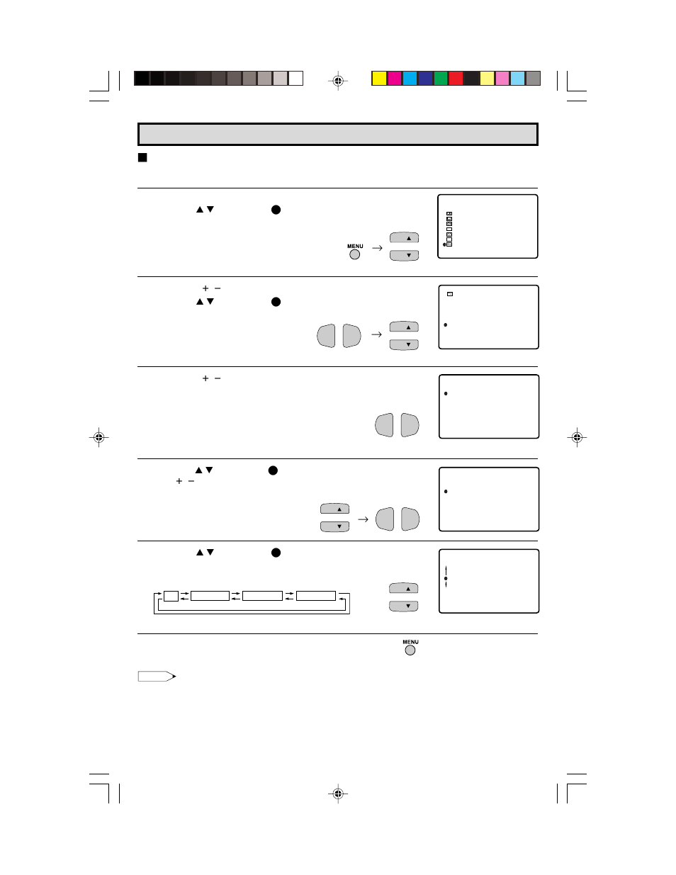 Set up (continued) | Sharp 36C530 User Manual | Page 28 / 60