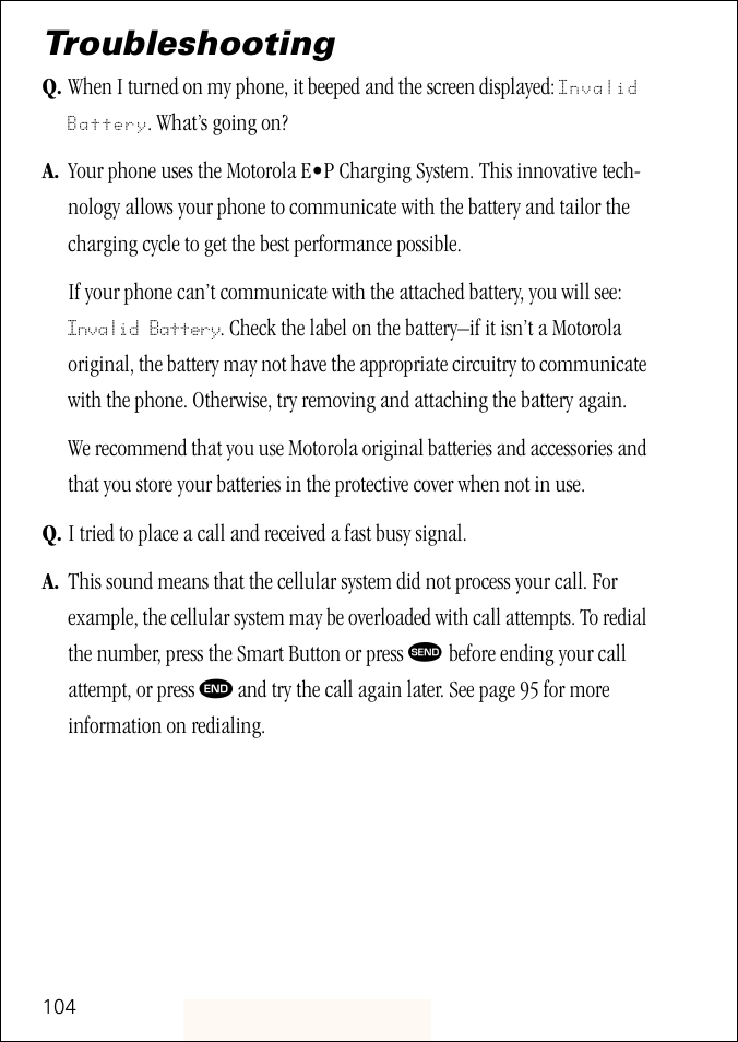 Troubleshooting | Motorola ST 7760 User Manual | Page 104 / 117